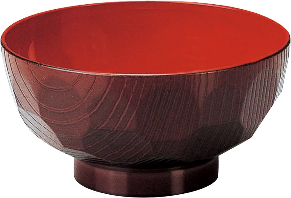 烏城彫 汁椀4個セット Amazon.co.jp: 若泉漆器 割烹漆器 4寸亀甲汁椀 黒内朱 5個セット